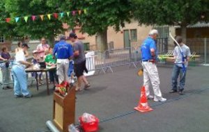 La 1ère Compagnie à l'Ecole St Laurent à Veauche