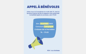 Appel aux bénévoles – Concours Campagne 12/10
