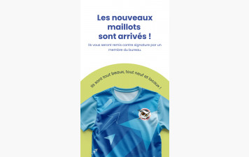 Les nouveaux maillots sont arrivés !