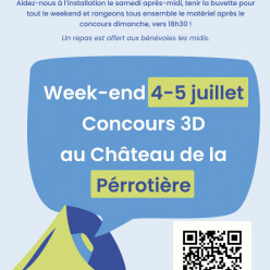 Appel aux bénévoles – Concours 3D 4&5 juillet